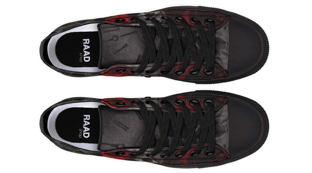 Fashion Printed Couple High Top Canvas Shoes