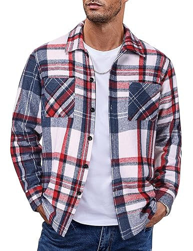 Button Up Casual Retro AutumnWinter Mens Shirt