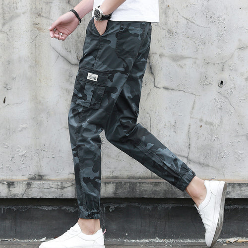 Came toouflagoling multi-pocket pants feet feet pants pants nine pants