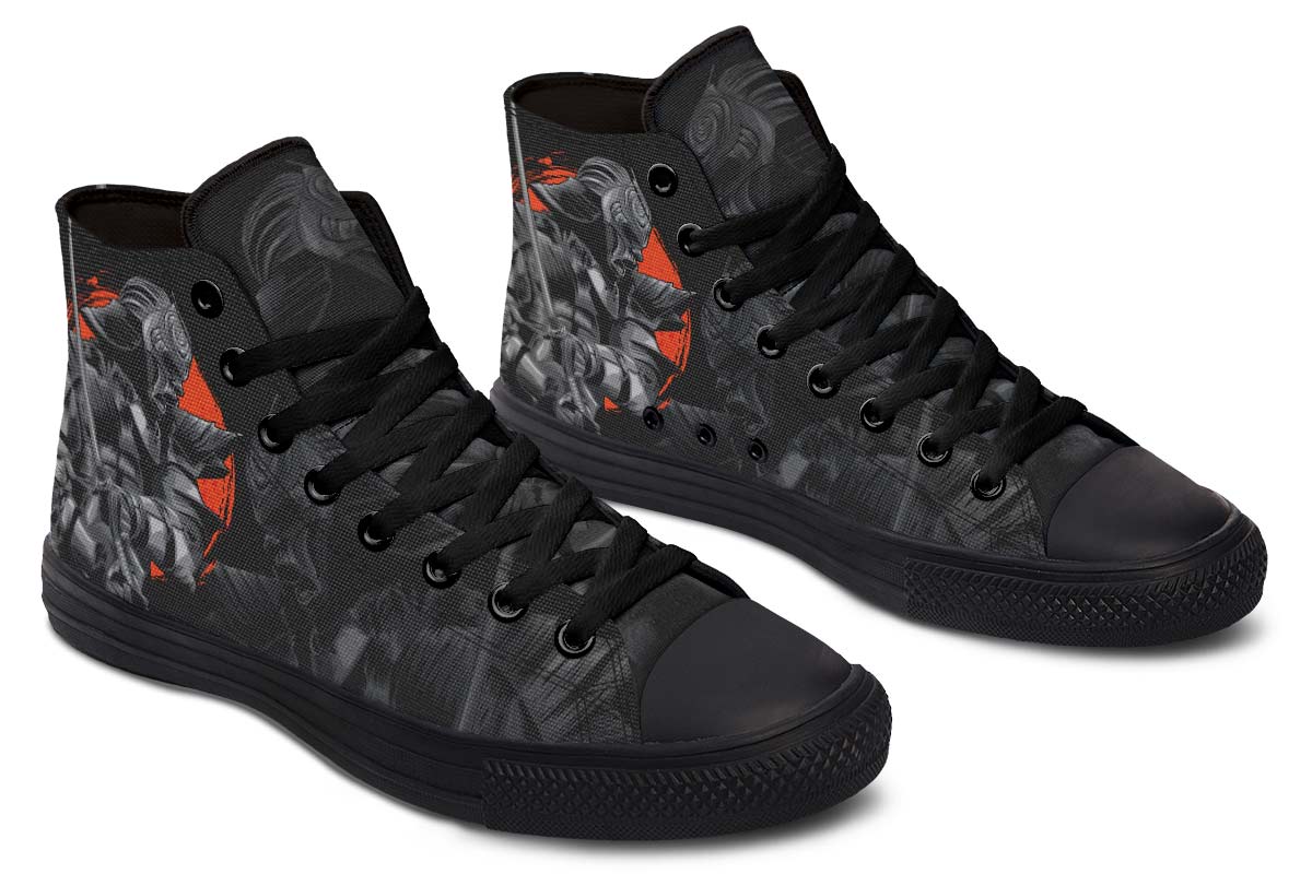 Fashion Printed Couple High Top Canvas Shoes