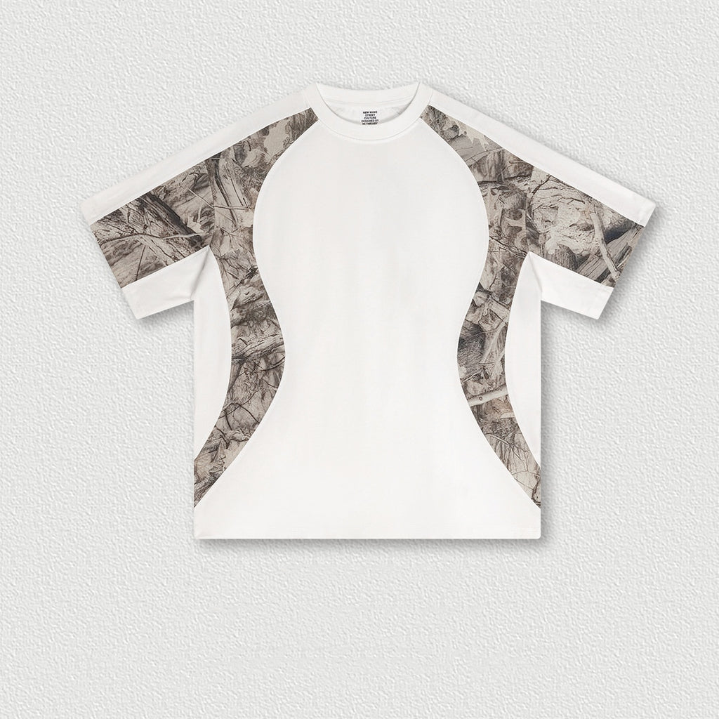 Summer American-style Printed Camo Couple Short-sleeve Tops