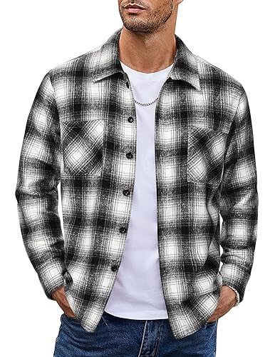 Button Up Casual Retro AutumnWinter Mens Shirt