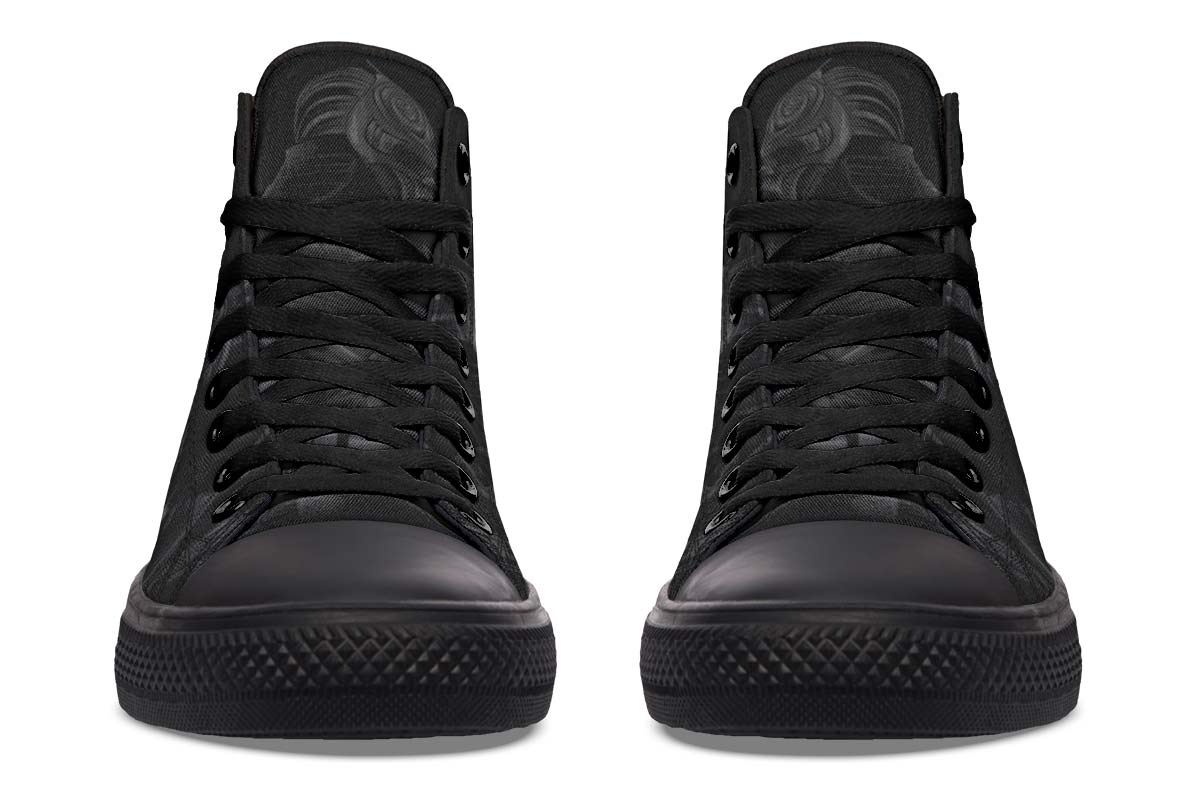 Fashion Printed Couple High Top Canvas Shoes